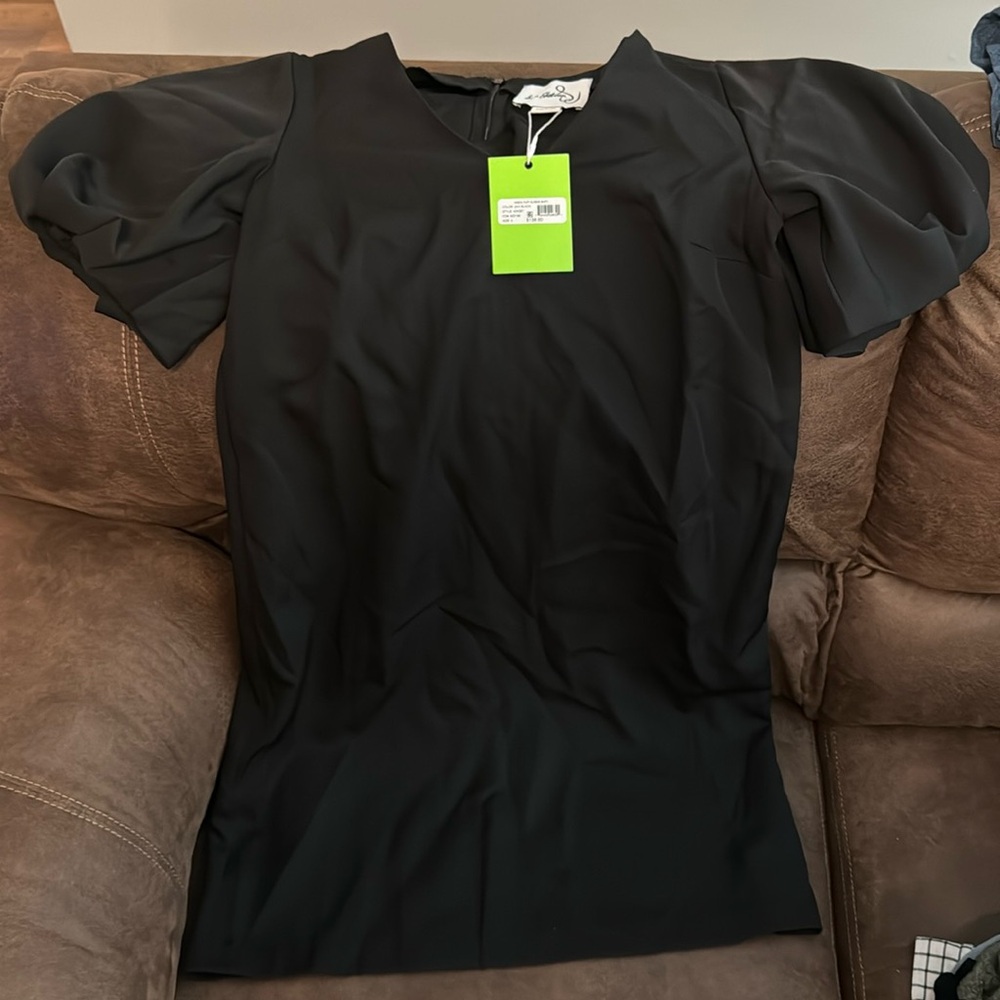 Sam Edelman Black Puff Sleeve Dress